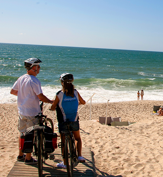 Coastal bike trail views